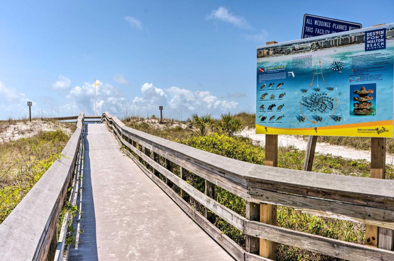 Chic Fort Walton Condo About 2 Blocks To Beach! フォート・ウォルトン・ビーチ エクステリア 写真